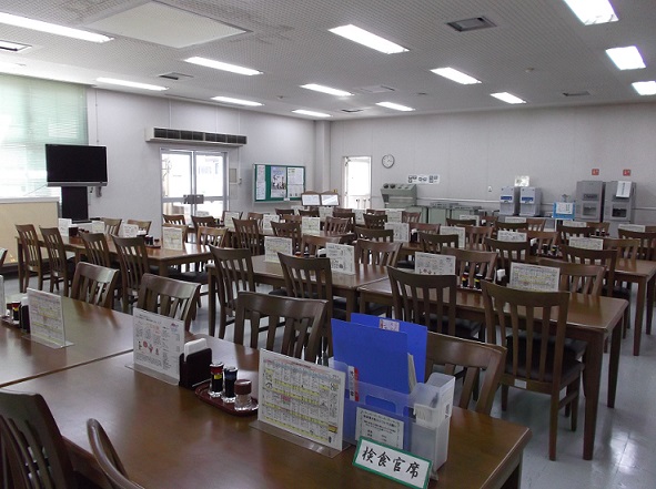 目達原駐屯地の幹部食堂